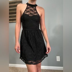 Addams Family Style Lace Dress